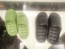 麦乐朵浴室拖鞋女夏天家居家用室内卫生间洗澡漏水镂空速干防滑凉拖鞋男 黑色【漏水加厚底】 41-42码 实拍图