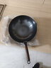 迪洛图章丘炒菜锅老式传统手工铁锅炒锅家用无涂层不粘锅燃气电磁炉通用 34cm炒锅【精作款】 【已开锅】 实拍图