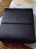 七匹狼男士单肩包商务成熟简约翻盖单肩斜挎包竖款中大号多功能定型男包 黑色手提25*29*8cm 实拍图