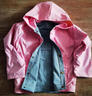 溜溜蛙童装女童外套儿童秋装新款中大童两面穿牛仔外套女孩秋季夹克上衣 粉色 150码建议身高1米4左右 实拍图
