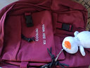 酷咖书包男潮牌初中高中大学生双肩包女大容量背包尼龙15.6英寸电脑包 红色小号 实拍图