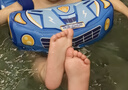 swimbobo婴儿游泳圈儿童0-3岁宝宝防侧翻防呛水免充气腋下圈游泳圈K7909 实拍图