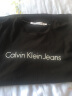 Calvin Klein  Jeans夏季男女情侣中性年轻多色印花透气修身短袖T恤J320931 BEH-太空黑 L （推荐145-160斤） 实拍图