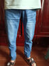 天丝牛仔裤男2025夏季薄款冰丝凉感直筒修身小脚裤弹力休闲长裤子 蓝色 28 【85-100斤】 实拍图