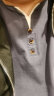 JEEP SPIRIT吉普T恤男夏季短袖男士V领纯色上衣透气短袖T恤男款 深灰色 3XL  晒单实拍图