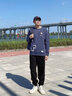 真维斯（Jeanswest）加绒雪尼尔裤子男秋冬季加厚保暖重磅宽松学生显高运动男士休闲裤 【加绒束脚】中灰（ZS纯色） XL 实拍图