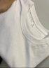 NASA GISS重磅260g纯棉短袖t恤男纯色圆领厚实不透纯白打底衫男女体恤上衣 白色 L体重130-150斤 实拍图