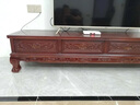 祥瑞嘉缘菠萝格实木电视柜中式小户型客厅地柜古典雕花储物金花梨木电视柜 花梨色 1.4米*宽42*高41 实拍图