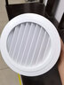 欧芬琦（OUFENQI） abs新风风口圆形中央空调出风口百叶室内可调换气通风口排风罩 斜叶200mm 实拍图