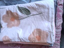 南极人（Nanjiren） 法兰绒全棉被套单件纯棉加厚加绒保暖被罩双人水晶绒秋冬天保暖 幸运花【A面纯棉 B面法兰绒】 单被套 150cm*200cm 实拍图