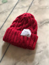 黛米安妮莎帽子女秋冬韩版ins网红风格纯色麻花毛线帽子女秋冬季学生情侣潮款保暖针织帽百搭护耳包头冷帽 布标-大红色 松紧弹力 实拍图