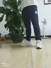 啄木鸟休闲裤男春秋新款裤子男修身小西裤高端商务小脚裤弹力长裤 RM-833黑色 30 实拍图