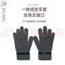 玖慕（JIUMU）纯羊毛保暖手套男冬季加厚针织毛线手套户外开车骑车防寒手套 实拍图