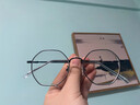 FRANZLISZT 近视眼镜框男女复古眼睛商务眼防蓝光防辐护目镜记忆金属 黑色 变色防蓝1.61变色0-800度丨留言 实拍图
