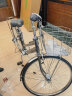 丸石自行车日本无链条轴传动轻快内变速铝合金城市通勤轻便男女款单车 27寸深蓝色 实拍图