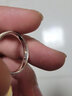 泛哲思 男女磨砂足银戒简约韩版潮闭口银戒子食指中指单身尾戒免费刻字 周长约61mm 22号 实拍图