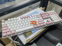 达尔优（dareu）EK815机械合金版 键盘 有线键盘 游戏键盘 108键EK815单光 男生女生 电脑键盘 粉色 红轴 实拍图