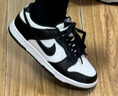 耐克（NIKE）DUNK LOW (GS)黑白熊猫夏季新款舒适百搭低帮休闲鞋 CW1590-100 黑色 40 实拍图