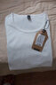 简束 短袖T恤男纯色棉质t恤夏季休闲运动紧身t恤男圆领修身打底汗衫潮 白色 S （50kg左右） 实拍图