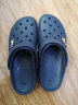 耐锐夏季洞洞鞋男士外穿情侣凉鞋防滑海边沙滩鞋厚底外穿百搭拖鞋大码 深蓝/红 41 实拍图