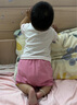 丽婴房（Les enphants）男女宝宝素色条纹纯棉短袖睡衣内衣套装家居服套装夏季 粉色 80 cm/1岁 实拍图