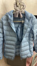 雪中羽皇轻薄羽绒服女连帽2025年秋冬新款休闲小个子白鸭绒保暖防寒外套 蓝色 XL (170) (105-115斤） 实拍图