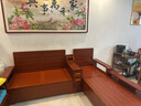 辰娅 实木沙发 胡桃木实木沙发组合现代中式冬夏两用大小户型储物家具 三人位+贵妃榻+茶水柜 实拍图