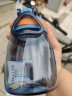 ONEDAY 水杯女夏季太空杯学生塑料小容量小巧儿童便携韩版运动杯子直饮 蓝色350ml（杯刷+贴纸） 实拍图