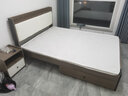 耿爱浩轩床实木床双人床单人床软包现代简约主卧大床民宿床 床+5cm椰棕床垫+抽屉*2+床头柜*1 1.5*2米 实拍图