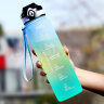 康知缘（KANGZYUAN）Tritan塑料水杯大容量杯子男女户外运动健身水瓶学生便携军训壶 阿尔卑斯绿-升级款 1000ml 实拍图