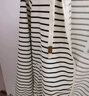 马克印象休闲夹克开衫女2025春秋新款通勤百搭简约条纹连帽外套女百搭上衣 QQJ600   米黑条纹 XL （适合125-140斤） 实拍图
