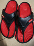 回力（Warrior）人字拖鞋男士沙滩鞋轻便舒适塑胶男鞋颗粒按摩拖鞋男 红色 43 实拍图