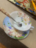嘉兰 咖啡杯碟套装 欧式茶具英式下午茶杯骨瓷杯碟咖啡杯奶杯果汁杯 丽日蓝单金版 实拍图