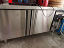 劲福商用冷冻冷藏保鲜工作台酒店厨房冰柜蔬果操作台保鲜柜不锈钢冰箱鲜肉冷冻柜奶茶店设备卧式水吧 1.5m*0.6m*0.8m（层架另购） 冷冻款 实拍图
