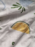 小素材儿童睡衣夏季薄款宝宝衣服套装竹纤维空调服春秋家居服男童女童 夏日水果套头蓝 110 实拍图
