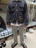 爱洛斯汀堡牛仔外套男春秋上衣服男装休闲夹克衫ins潮牌夹克男工装棒球服男 【G10灰色】 L 【100-120斤】 实拍图