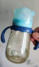 小土豆（potato）婴儿ppsu宽口径带重力球吸管奶瓶一杯3用L号4个月以上300ml冰晶蓝 实拍图