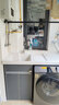 木夏经年 洗衣机柜阳台柜台一体柜太空铝定制伴侣洗衣台组合柜 吊柜需另购 120CM轻奢灰左盆(右盆联系客服) 实拍图