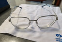依视路（ESSILOR） 新款商务男镜架时尚镜框女配依视路镜片近视定制眼镜网上配镜 金属-全框-3216GD-浅金色 镜框+依视路膜岩高清1.60现片 实拍图