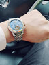 金仕盾（JIN SHI DUN）手表镂空机械夜光防水男表全自动手表男机械表多功能时尚男士手表 潮流+钢带间蓝男表 实拍图
