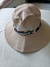 酒风学长帽子男夏季渔夫帽男款遮阳防晒平顶盆帽户外钓鱼丛林登山防紫外线 棕色 实拍图