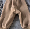嘟嘟家宝宝裤子冬季男童长裤保暖女童休闲裤冬款儿童衣服童装 米色 130 实拍图