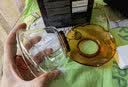 明尊（LIGHTKING）玻璃盖碗茶杯功夫泡茶杯耐热功夫茶具配件 透明三才盖碗F-01 琥珀橙 实拍图