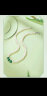 周六福（ZLF）S925银淡水珍珠项链复古典雅绿玉髓红玛瑙珍珠项链送妈妈礼物 绿玉髓项链（链长45cm） 晒单实拍图