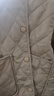 皮尔卡丹（pierre cardin）23年新款棉衣棉服女秋冬季菱格夹棉轻薄小棉袄新款装短款纯色外套 卡其色 M 【建议100-110斤】 实拍图