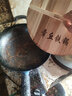 金存章丘炒锅铁锅炒菜锅锤印款圆底炒菜锅无涂层老式家用燃气炉已开锅 锤印款36CM一体+耳 36cm 实拍图