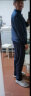 皮尔卡丹（pierre cardin）中老年运动套装男士春秋款宽松立领两件套爸爸春装休闲跑步运动服 深蓝 3XL(150-165斤) 晒单实拍图