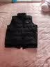 JEEP羽绒服男轻薄马甲男装保暖无袖白鸭绒外套上衣 黑色 4XL  实拍图