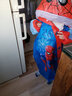 迪士尼儿童雨衣男童男孩蜘蛛侠雨披长款充气帽背包位中大童学生厚款雨具 86393-S充气帽檐款 蜘蛛侠款 L码/适合120-130cm 实拍图