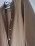 无印良品 MUJI 女式 法国亚麻水洗 立领连衣裙 BCL05C0S 深咖啡棕色 M 实拍图